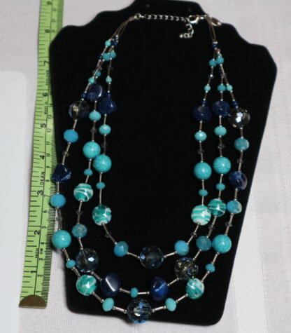 Vintage Blue Glass Necklace