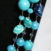 Vintage Blue Glass Necklace