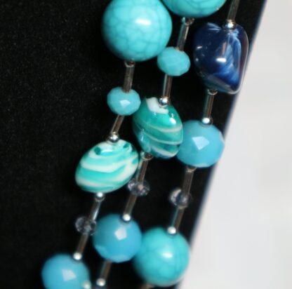 Vintage Blue Glass Necklace