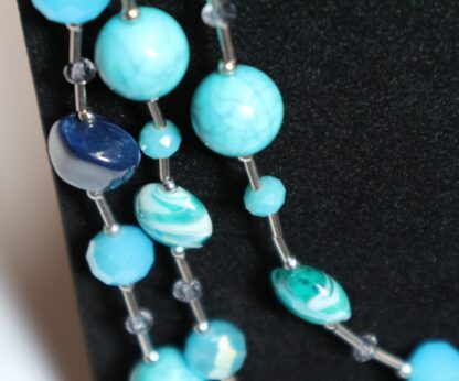 Vintage Blue Glass Necklace