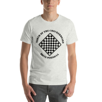 T-Shirt with North of the Checkerboard Logo