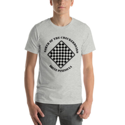 T-Shirt with North of the Checkerboard Logo