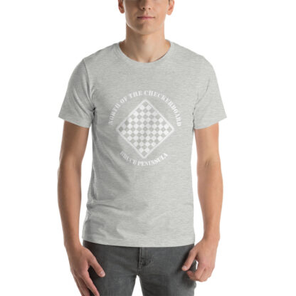 T-Shirt with North of the Checkerboard Logo