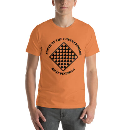 T-Shirt with North of the Checkerboard Logo