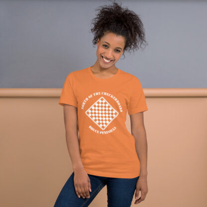 T-Shirt with North of the Checkerboard Logo