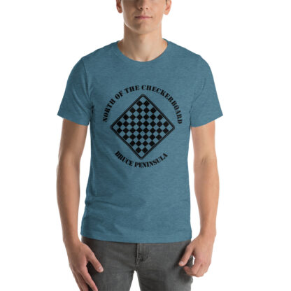 T-Shirt with North of the Checkerboard Logo