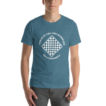 T-Shirt with North of the Checkerboard Logo