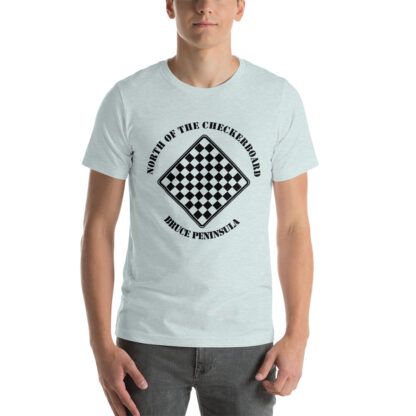 T-Shirt with North of the Checkerboard Logo