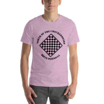 T-Shirt with North of the Checkerboard Logo