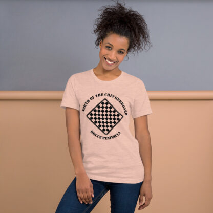 T-Shirt with North of the Checkerboard Logo