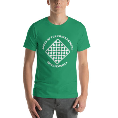 T-Shirt with North of the Checkerboard Logo