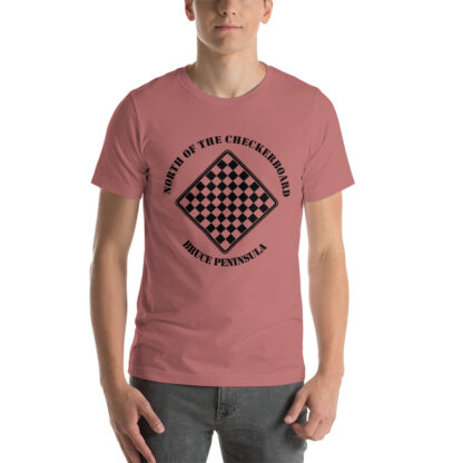 T-Shirt with North of the Checkerboard Logo