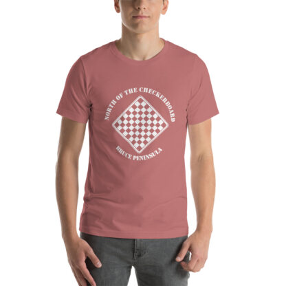 T-Shirt with North of the Checkerboard Logo