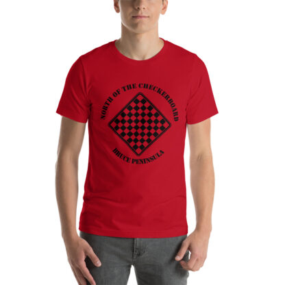 T-Shirt with North of the Checkerboard Logo