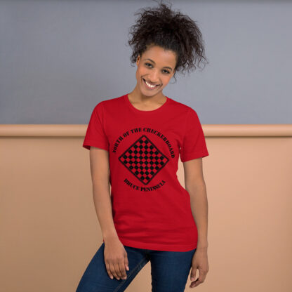 T-Shirt with North of the Checkerboard Logo