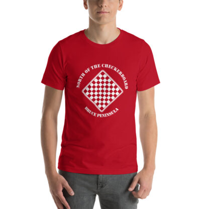 T-Shirt with North of the Checkerboard Logo