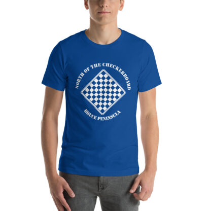 T-Shirt with North of the Checkerboard Logo