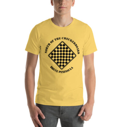 T-Shirt with North of the Checkerboard Logo