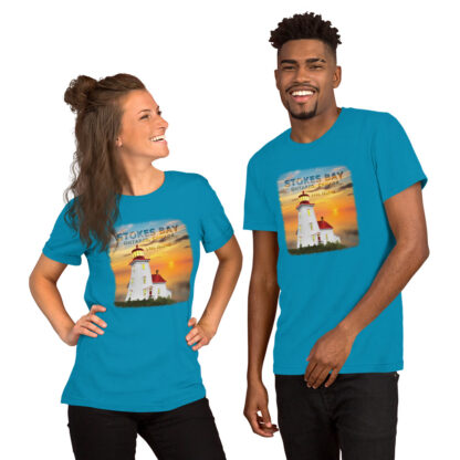 T-Shirt with Coloured Lyal Island Lighthouse