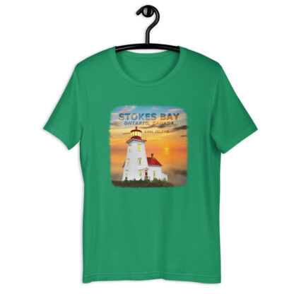 T-Shirt with Coloured Lyal Island Lighthouse