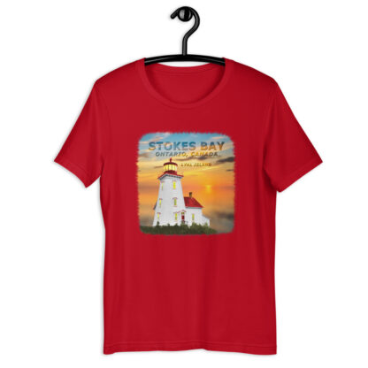 T-Shirt with Coloured Lyal Island Lighthouse