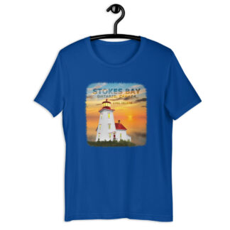 T-Shirt with coloured Lyal Island Lighthouse