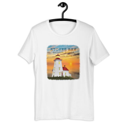 T-Shirt with Coloured Lyal Island Lighthouse