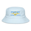 Terry Cloth Bucket Hat with Stokes Bay Ontario Canada with Sunset Logo