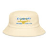 Terry Cloth Bucket Hat with Stokes Bay Ontario Canada with Sunset Logo