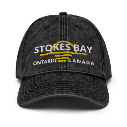 Vintage Cap with Stokes Bay Ontario Canada with Sunset Logo