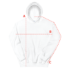 Women's Fleece Hoodie White Checkerboard Logo - Image 15