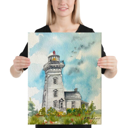 Lyal Island Lighthouse on Canvas